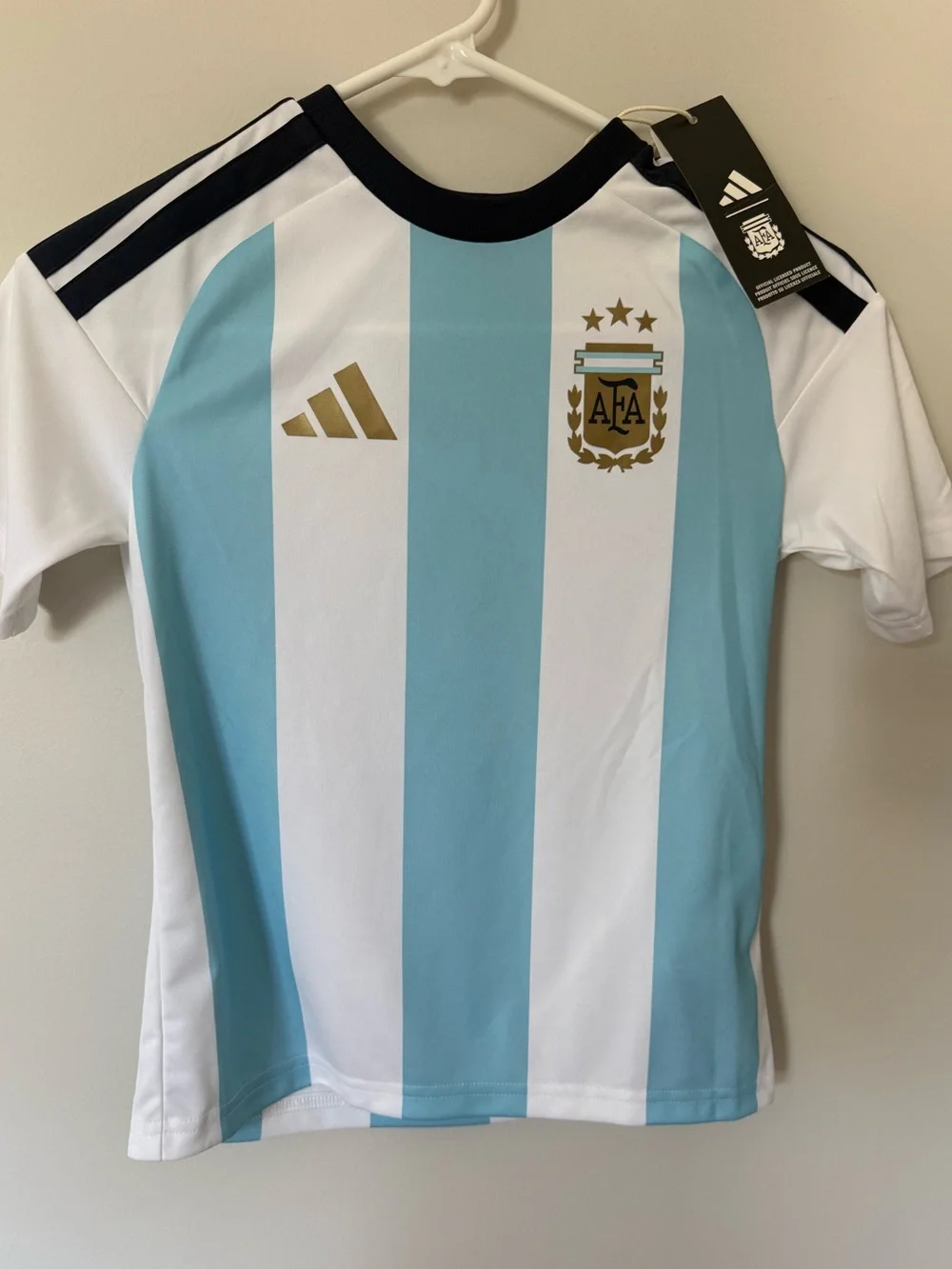 Adidas Kids Argentina National Team Soccer Jersey (New, W/ Tags) - Ages ~7-11